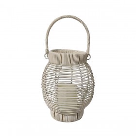 Torcia a LED Versa Bianco Rattan