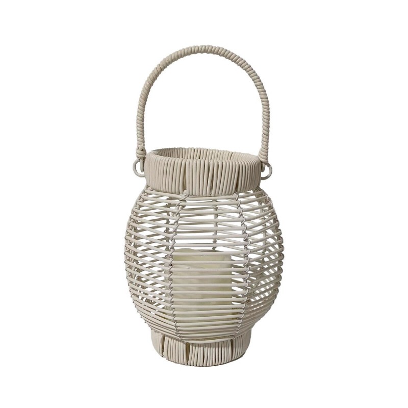Torcia a LED Versa Bianco Rattan