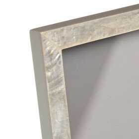 Cornice Portafoto Versa Bianco Legno MDF 1,6 x 19,5 x 14,5 cm
