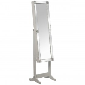 Specchio da terra Alexandra House Living Bianco 46 x 36 x 158 cm Rettangolare