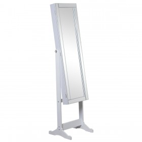Specchio da terra Alexandra House Living Bianco 46 x 36 x 158 cm Rettangolare