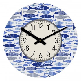 Orologio da Parete Versa Legno Pesci 4 x 30 x 30 cm