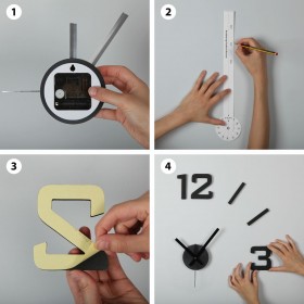 Orologio da Parete Versa Nero Plastica