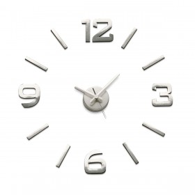 Orologio da Parete Versa Argentato polipropilene