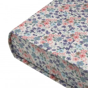 Scatola Decorativa Versa Tela Legno MDF Fiori Libro