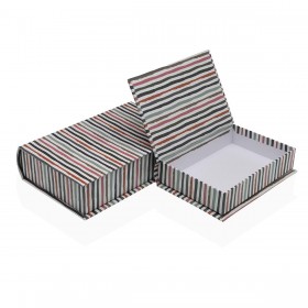 Scatola Decorativa Versa Tela Legno MDF Libro