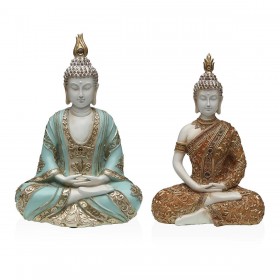 Statua Decorativa Versa Resina Buddha 8,5 X 26 X 17,5 CM