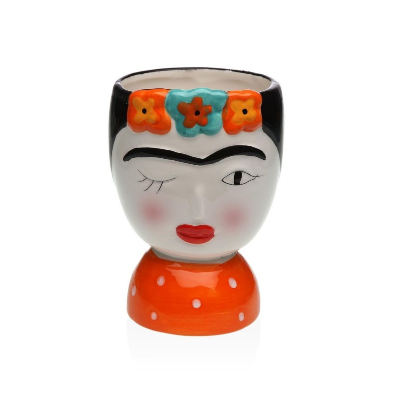 Vaso Versa Ceramica Escandinavo/Nórdico 14,3 X 25,5 X 18,5 CM Frida Kahlo