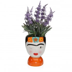 Vaso Versa Ceramica Escandinavo/Nórdico 14,3 X 25,5 X 18,5 CM Frida Kahlo