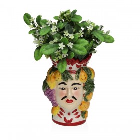 Vaso Versa KAMIR Ceramica Escandinavo/Nórdico 12 X 17,8 X 11,8 CM