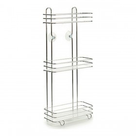 Scaffale da Bagno Berilo Trasparente Argentato