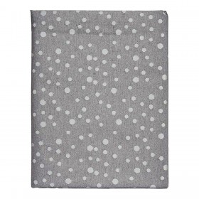 Tovaglia Kinvara BABEL GRIS 42 Bianco Grigio Jacquard