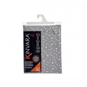 Tovaglia Kinvara BABEL GRIS 42 Bianco Grigio Jacquard