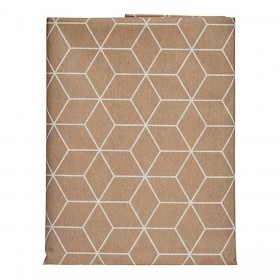 Tovaglia Kinvara CUBIC-26195-3 Bianco Beige Tela