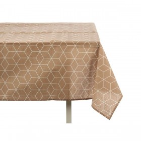Tovaglia Kinvara CUBIC-26195-3 Bianco Beige Tela