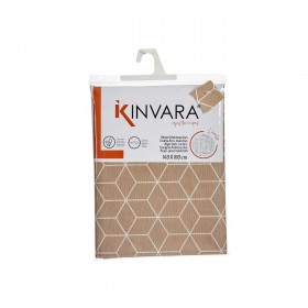 Tovaglia Kinvara CUBIC-26195-3 Bianco Beige Tela