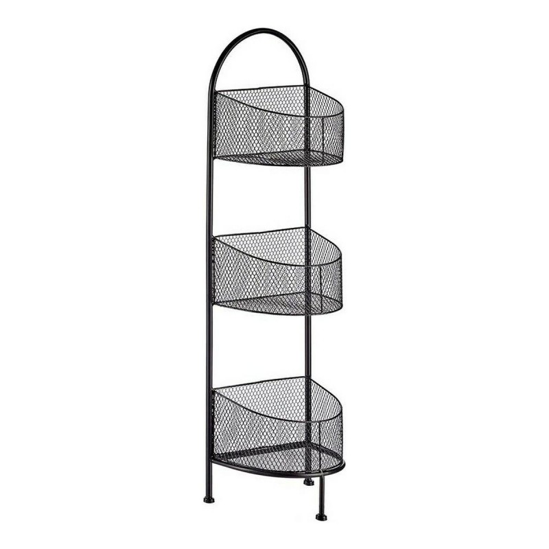 Scaffale Nero Metallo (21,2 x 97 x 28,5 cm)