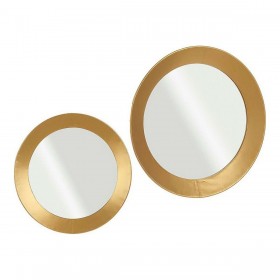 Specchio da parete JY19696G Dorato 80 x 7,5 x 80 cm Cerchi