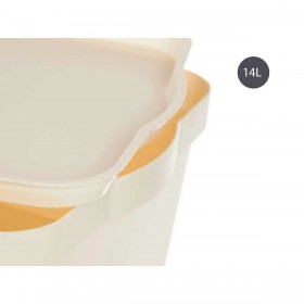 Scatola portaoggetti con coperchio Kipit TP595-4 Crema Plastica 14 L 29,5 x 14,3 x 45 cm