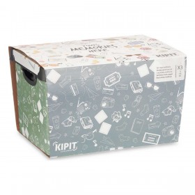 Set di Scatole per Sistemare Impilabili Kipit Memories Plastica 29 x 23,5 x 39 cm