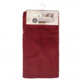 Tappeto Poliestere Rosso Granato (90 x 0,25 x 60 cm)