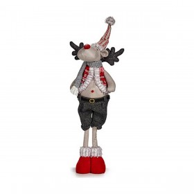 Renna di Natale 13 x 65 x 18 cm Rosso Grigio