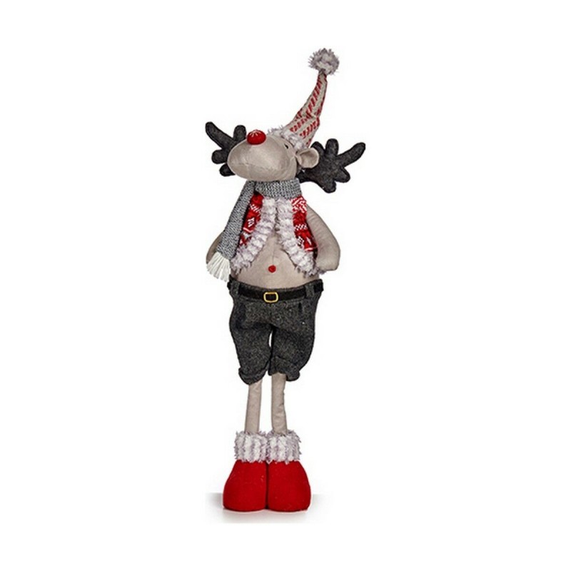Renna di Natale 13 x 65 x 18 cm Rosso Grigio