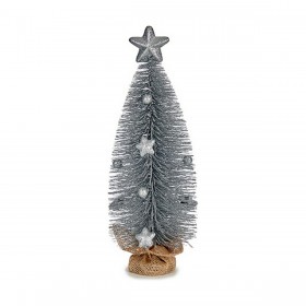 Albero di Natale con Stella Argentato 13 x 41 x 13 cm