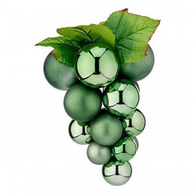Palla di Natale Krist+ 01848 Verde Plastica Uva