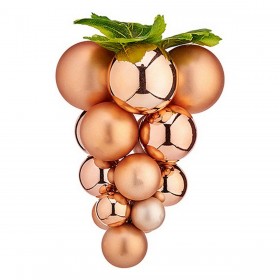 Palla di Natale Krist+ 01849 Rame Plastica Uva