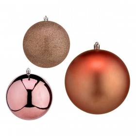 Palla di Natale Krist+ 00786 Rame Plastica Ø 12 cm 6 Unità