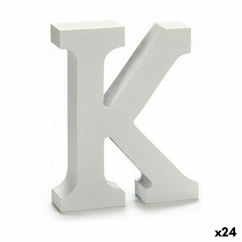 Lettera Pincello K Bianco 2 x 16 x 14,5 cm (24 Unità)