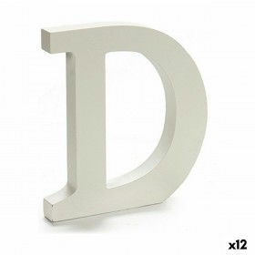 Lettera Pincello D Bianco 1,8 x 21 x 17 cm (12 Unità)