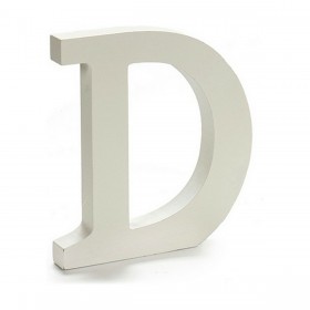 Lettera Pincello D Bianco 1,8 x 21 x 17 cm (12 Unità)