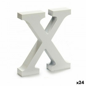 Lettera Pincello X Bianco 2 x 16 x 14,5 cm (24 Unità)
