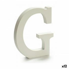 Lettera Pincello G Bianco 1,8 x 21 x 17 cm (12 Unità)