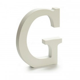 Lettera Pincello G Bianco 1,8 x 21 x 17 cm (12 Unità)
