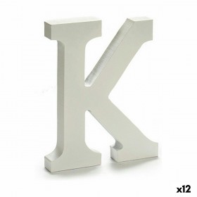 Lettera Pincello K Bianco 1,8 x 21 x 17 cm (12 Unità)