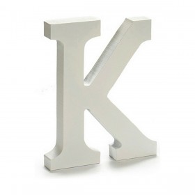 Lettera Pincello K Bianco 1,8 x 21 x 17 cm (12 Unità)