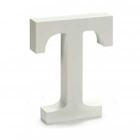 Lettera Pincello T Bianco 2 x 16 x 14,5 cm (24 Unità)