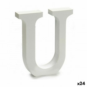 Lettera Pincello U Bianco 2 x 16 x 14,5 cm (24 Unità)