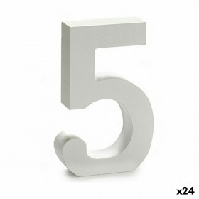 Numeri Pincello 5 Bianco 2 x 16 x 14,5 cm (24 Unità)