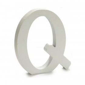 Lettera Pincello Q Bianco 1,8 x 21 x 17 cm (12 Unità)