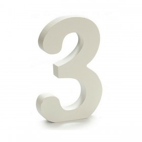 Numeri Pincello 3 Bianco 1,8 x 21 x 17 cm (12 Unità)