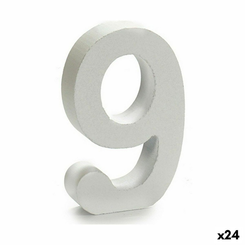 Numeri Pincello 9 Bianco 2 x 16 x 14,5 cm (24 Unità)
