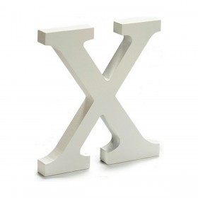 Lettera Pincello X Bianco 1,8 x 21 x 17 cm (12 Unità)