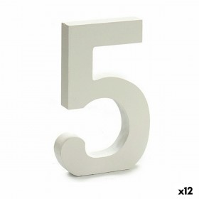 Numeri Pincello 5 Bianco 1,8 x 21 x 17 cm (12 Unità)
