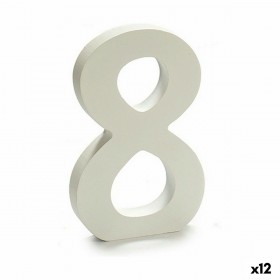 Numeri Pincello 8 Bianco 1,8 x 21 x 17 cm (12 Unità)