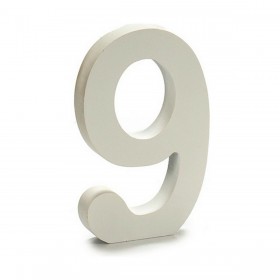 Numeri Pincello 9 Bianco 1,8 x 21 x 17 cm (12 Unità)