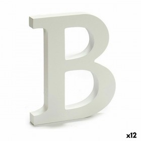Lettera Pincello B Bianco 1,8 x 21 x 17 cm (12 Unità)